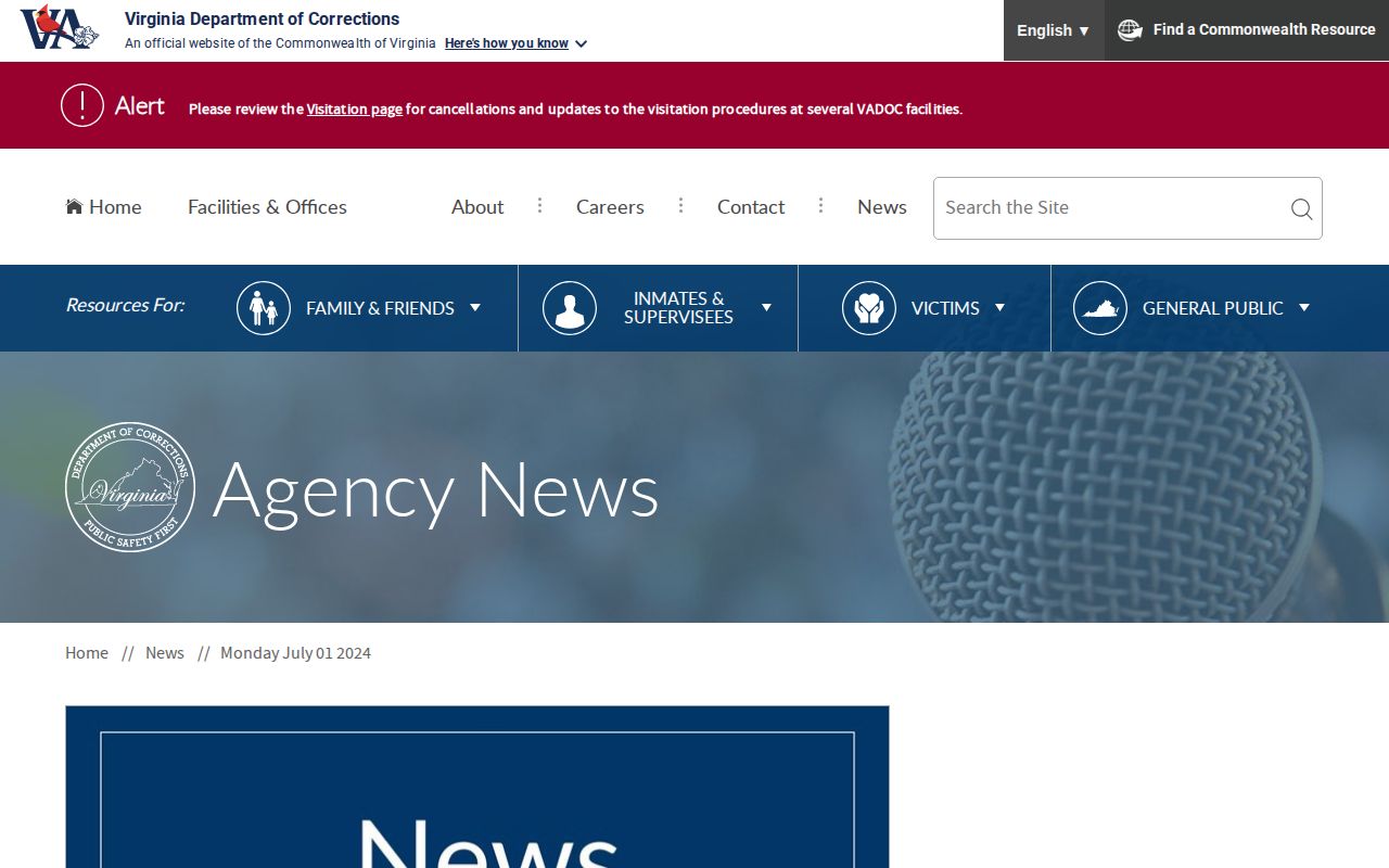 Sussex II State Prison closure and transfer release distinction